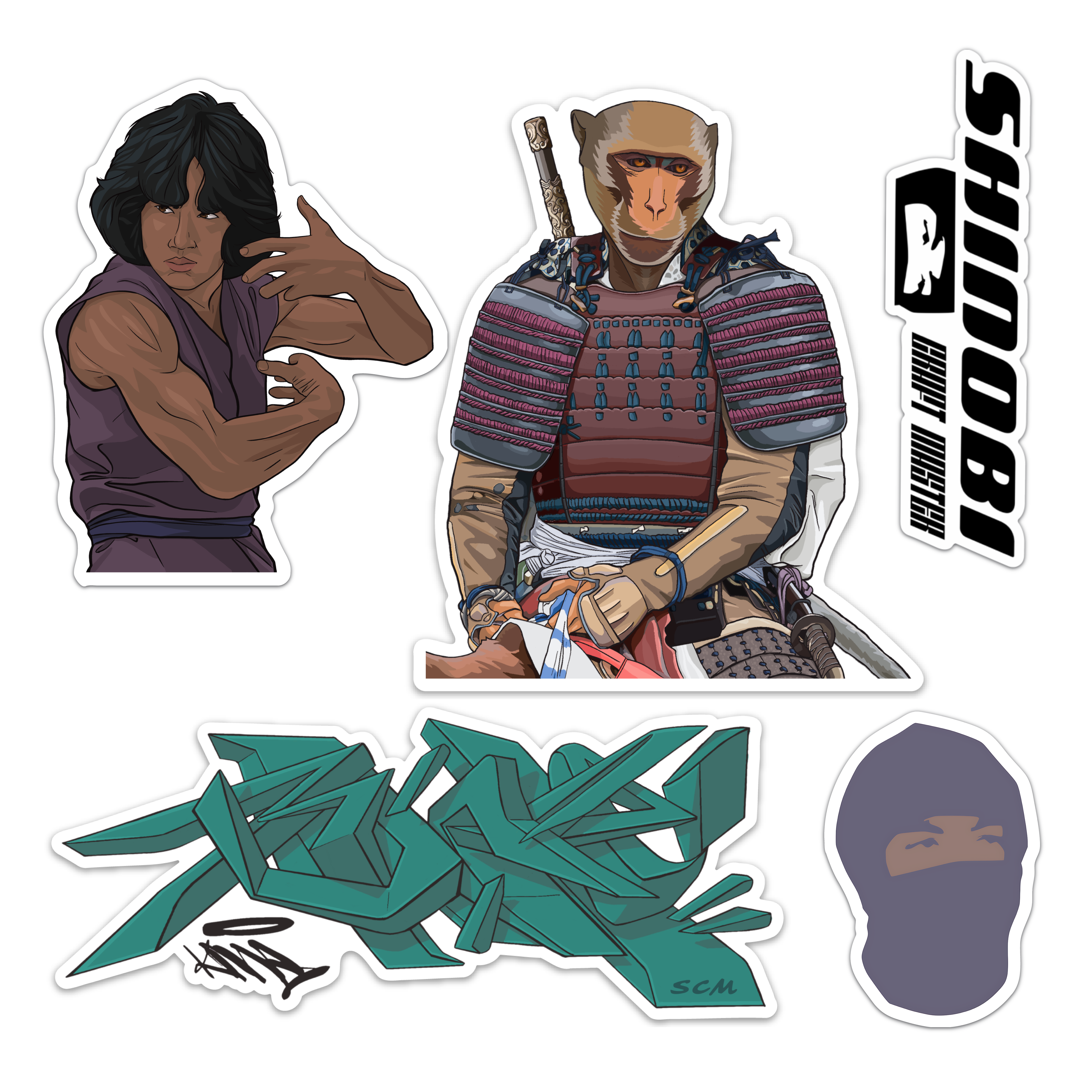 Drunken Monkey Sticker Pack